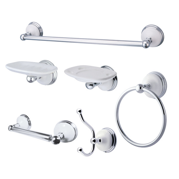 Kingston Brass Bathroom Accessory Combo, Polished Chrome BAK1110C2